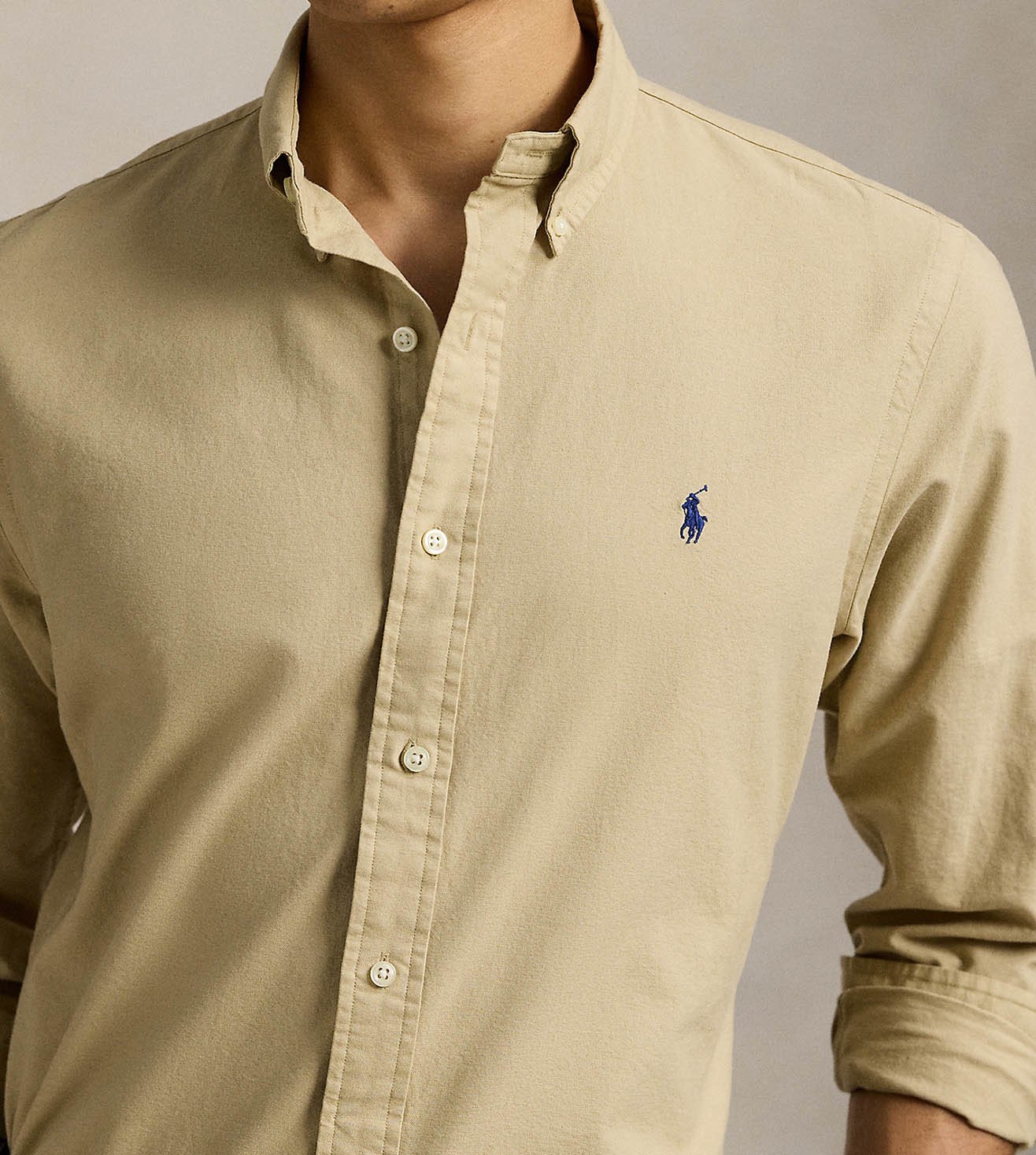 Polo Ralph Lauren Timeless Khaki Button-Down Shirt