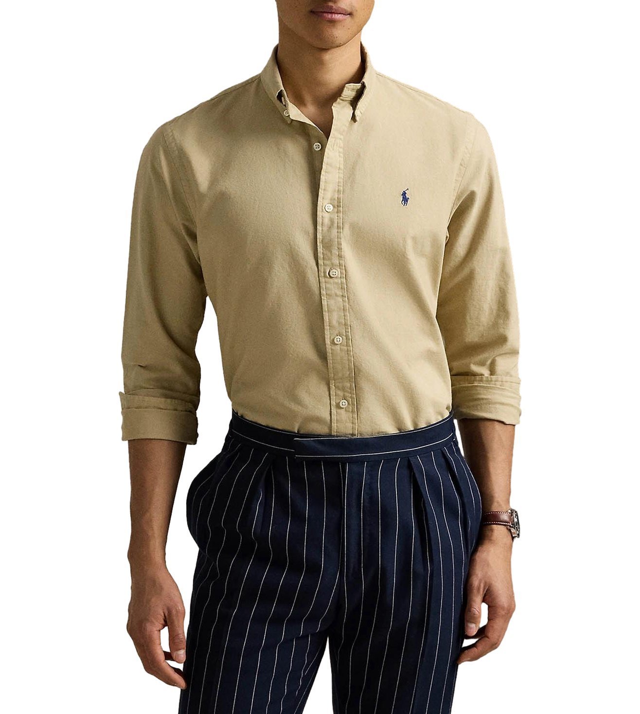 Polo Ralph Lauren Timeless Khaki Button-Down Shirt