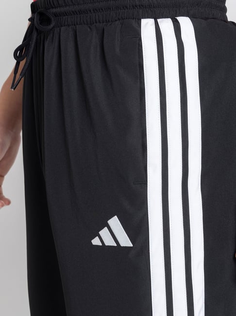 Adidas Dynamic Red Performance Tee & Sleek Black Trackpants