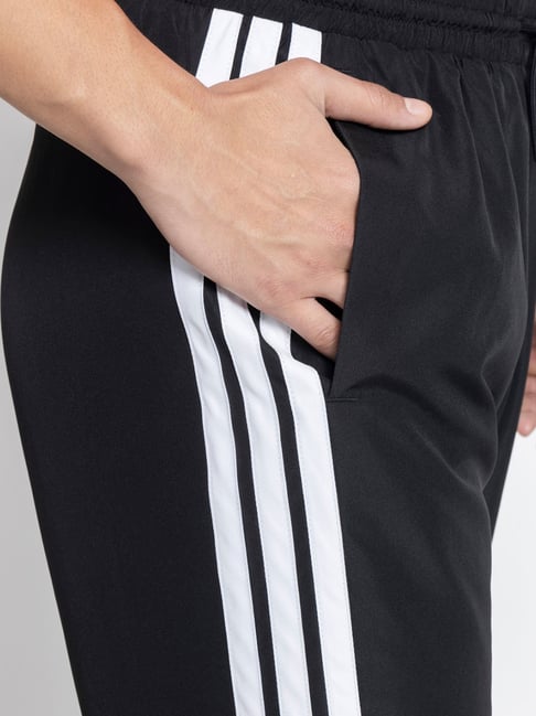Adidas Dynamic Red Performance Tee & Sleek Black Trackpants