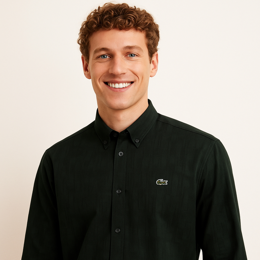 LACOSTE Forest Whisper Classic Fit Long Sleeve Button-Up Shirt