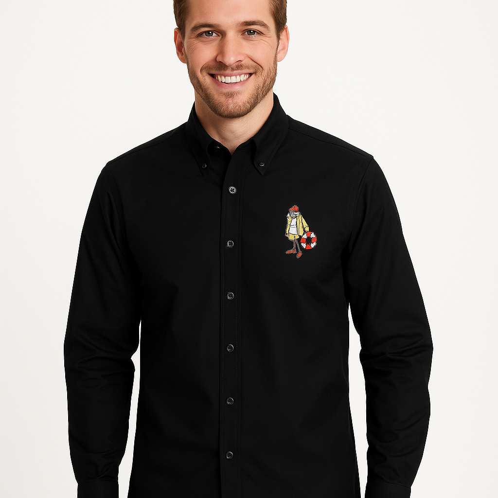 BROOKS BROTHERS Radiant Onyx Whisper Slim Fit Long Sleeve Shirt