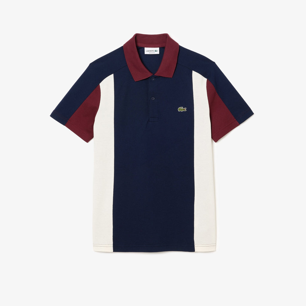 LACOSTE Opulent Azure Tailored Fit Short Sleeve Piqué Polo
