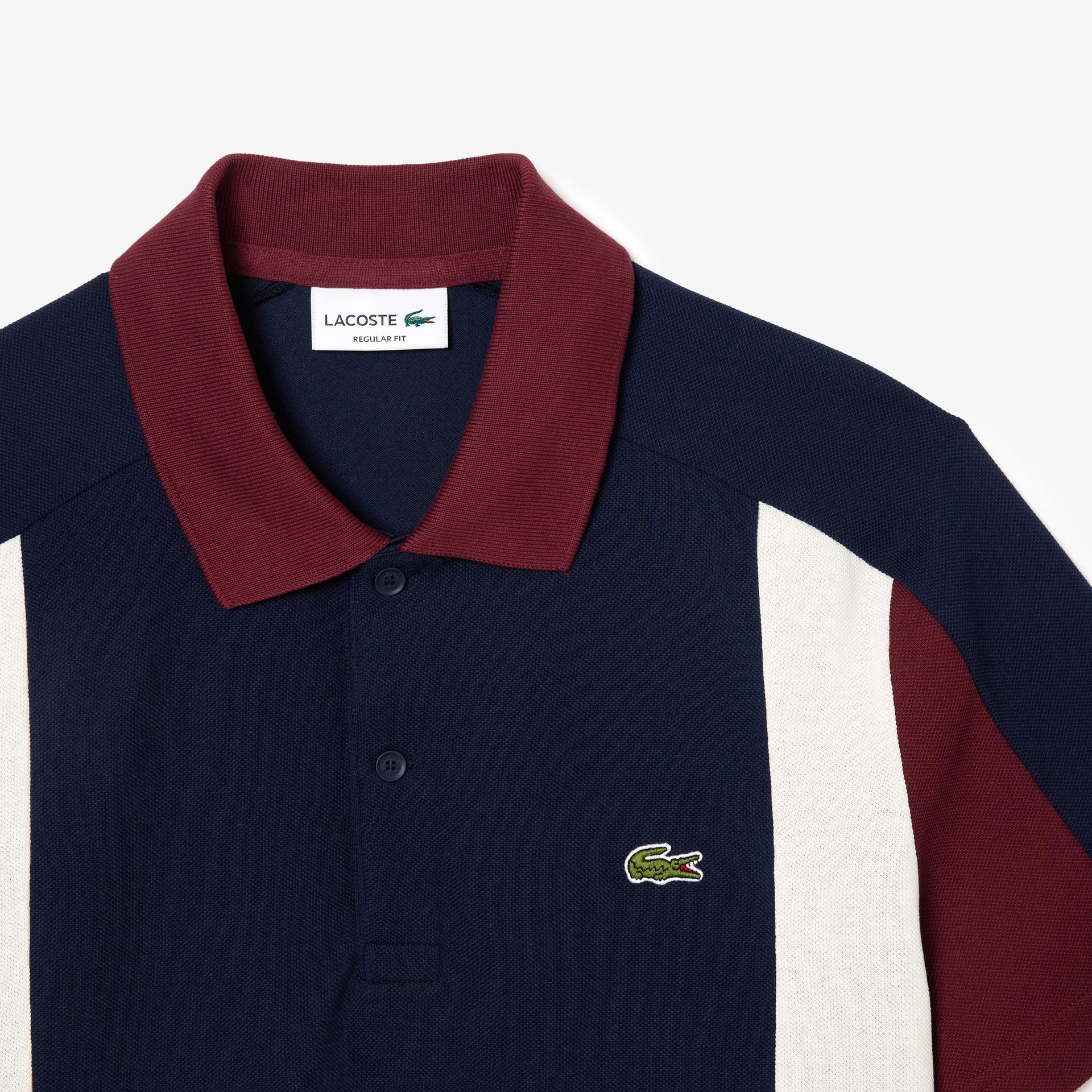 LACOSTE Opulent Azure Tailored Fit Short Sleeve Piqué Polo