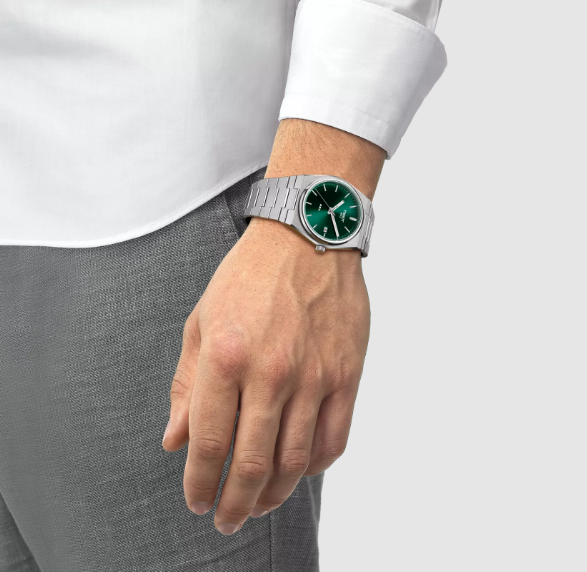 TISSOT Mystic Jade Sleek Dial Stainless Steel Timepiece