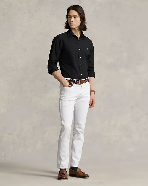 Polo Ralph Lauren Elegant Midnight Black Custom Fit Shirt