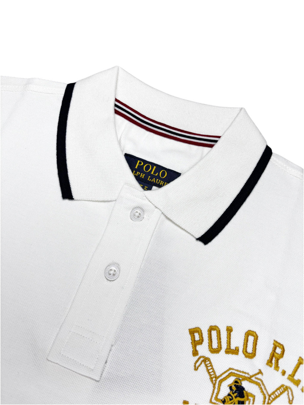 RALPH LAUREN Snowy White Classic Fit Piqu�� Polo Shirt