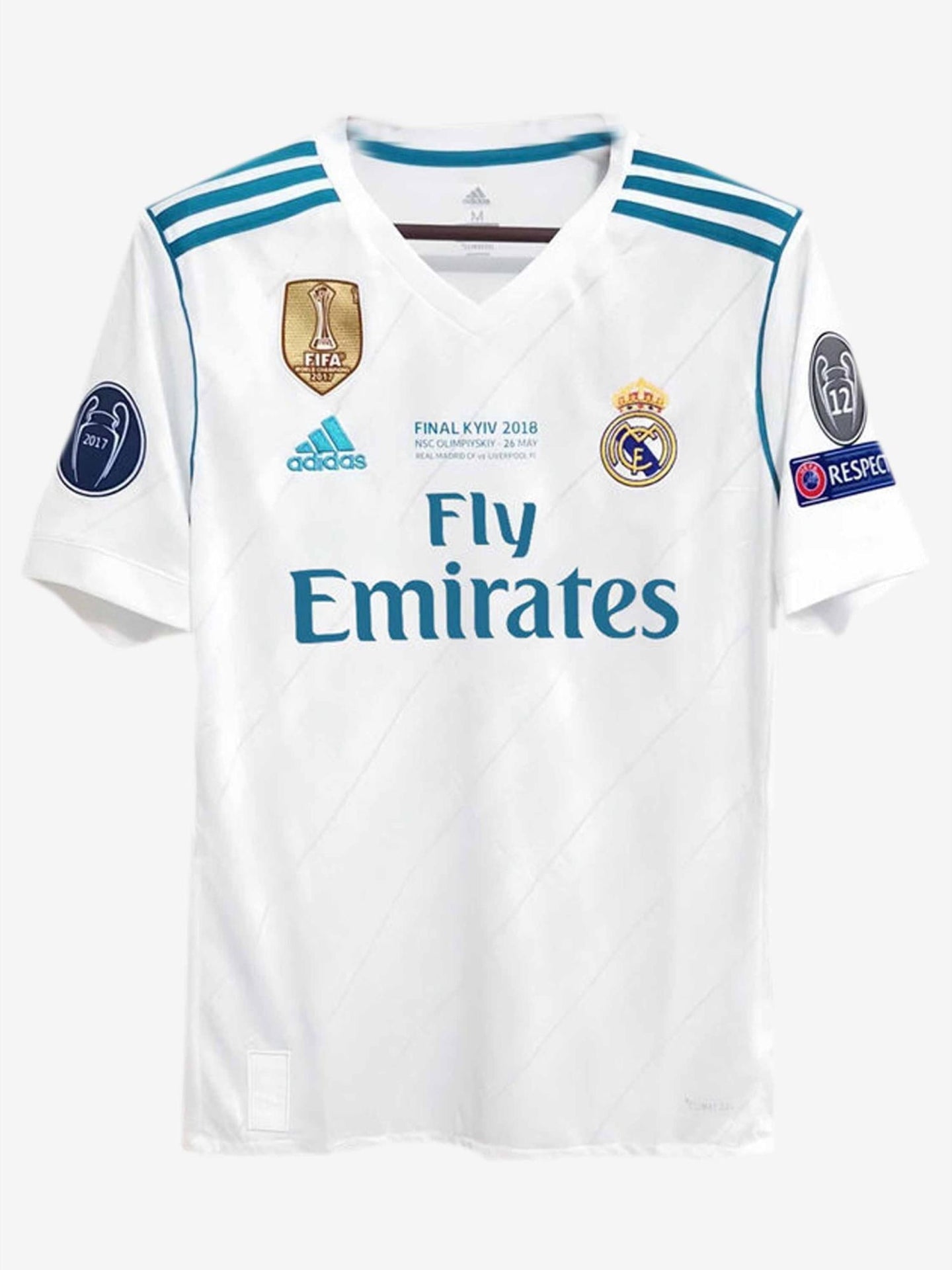 Real Madrid Home 2017/18 Retro UCL Jersey