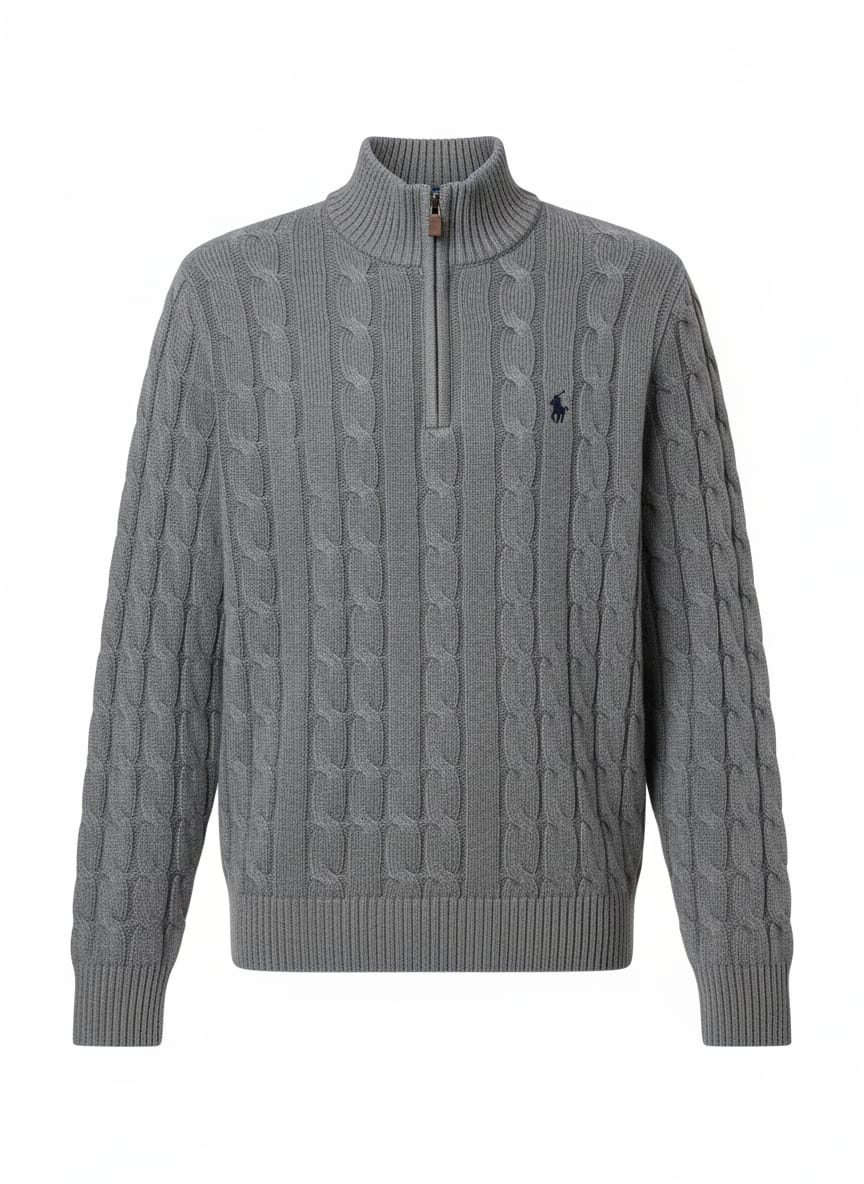 POLO RALPH LAUREN Enchanted Sage Luxe Fit Half-Zip Sweater