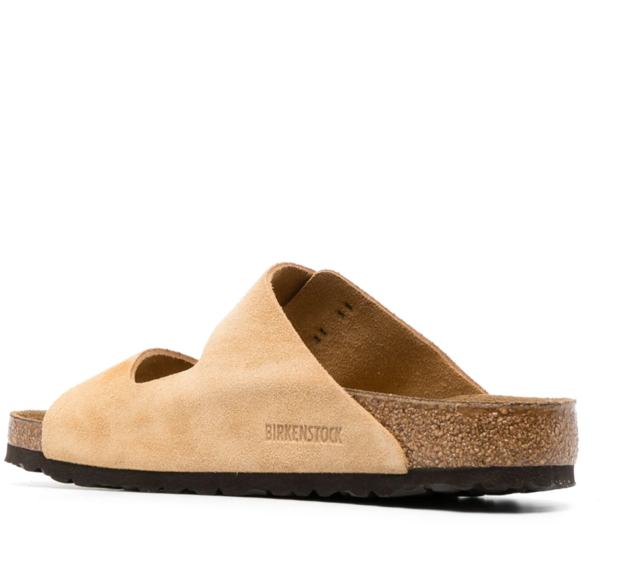 BIRKENSTOCK Prismatic Sandstone Classic Fit Suede Slide Sandals