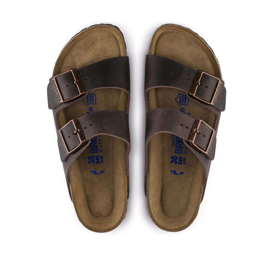 BIRKENSTOCK Seraphic Cocoa Luxe Leather Double-Strap Sandals