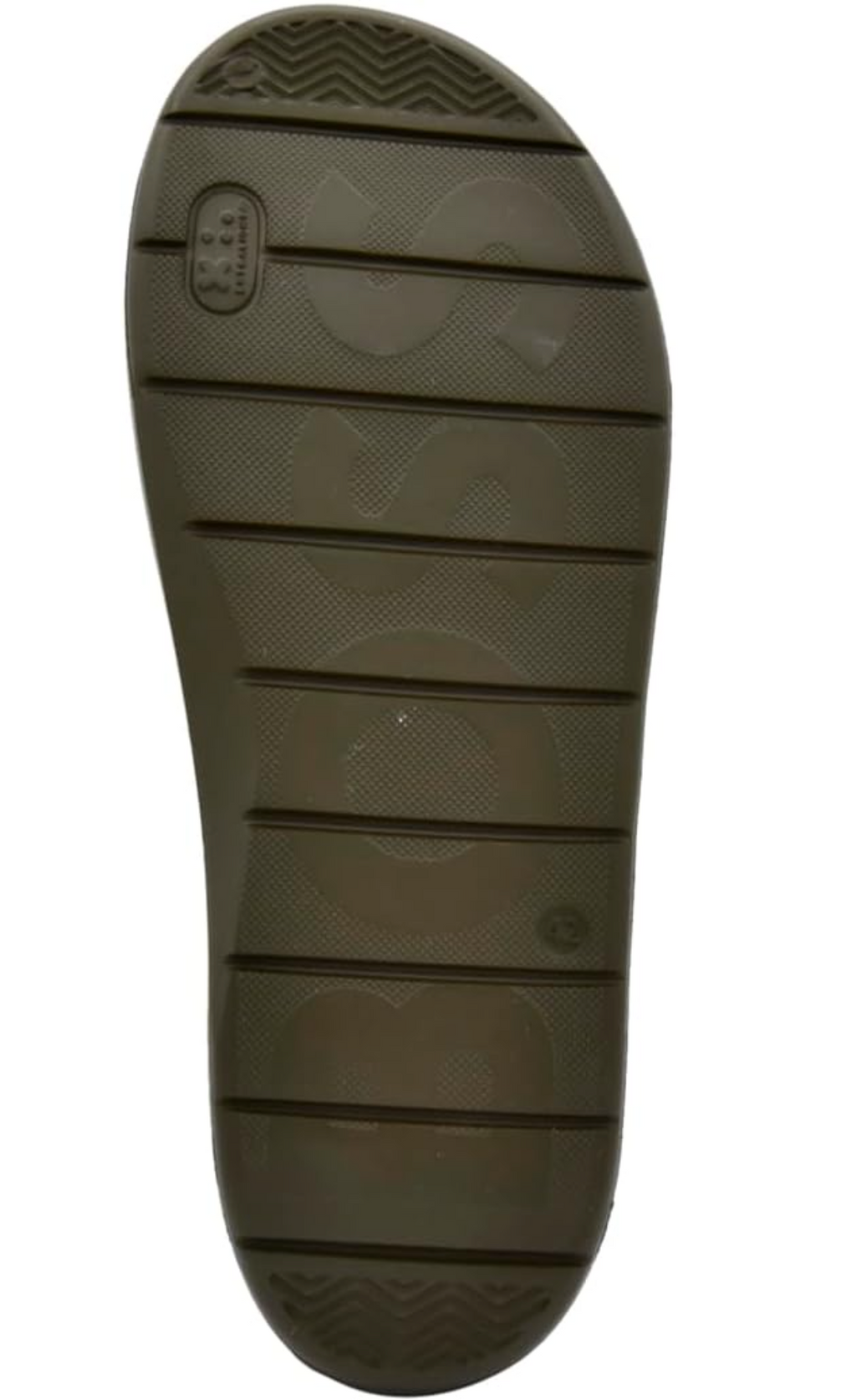 BOSS Enchanted Olive Luxe Slide Sandals