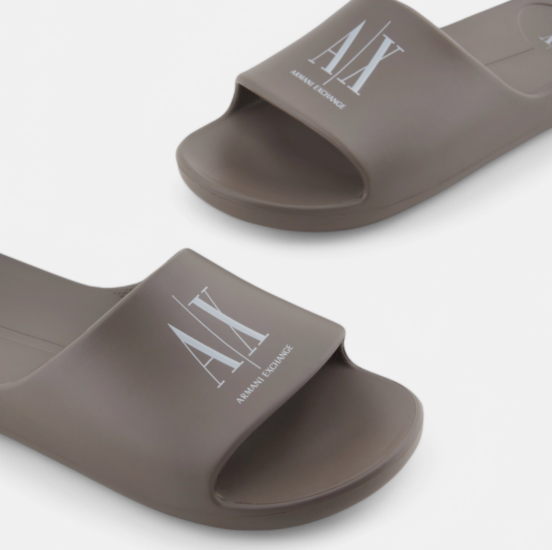 A|X ARMANI EXCHANGE Terra Cotta Luxe Casual Slide Sandals