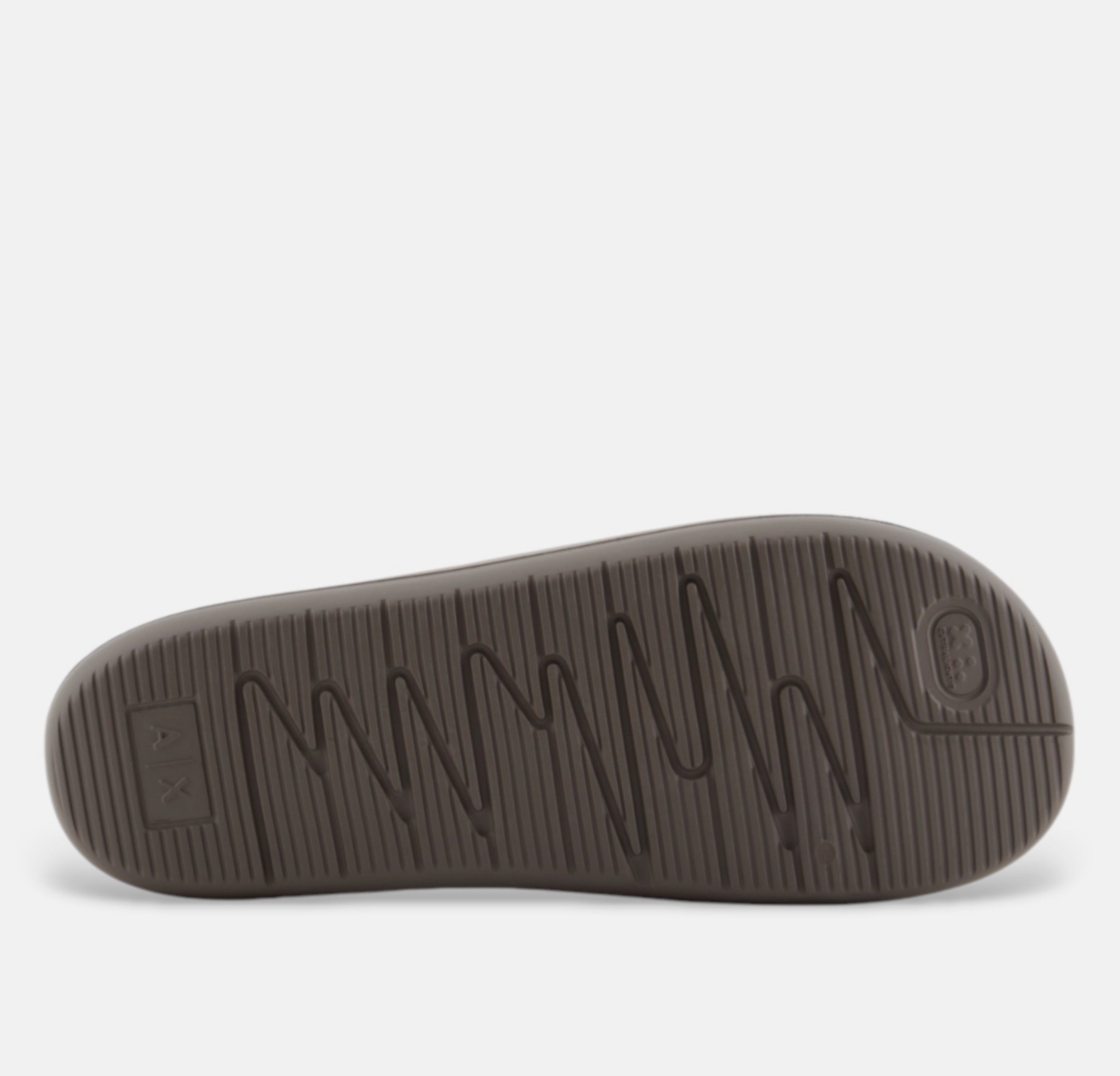 A|X ARMANI EXCHANGE Terra Cotta Luxe Casual Slide Sandals