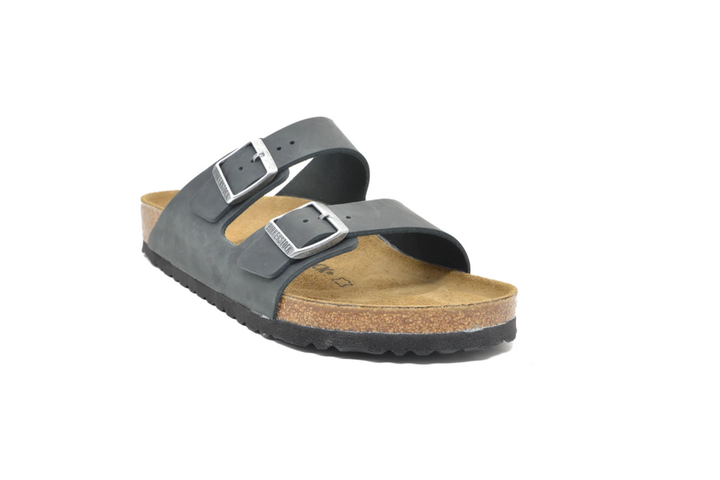 BIRKENSTOCK Midnight Slate Soft Footbed Sandals