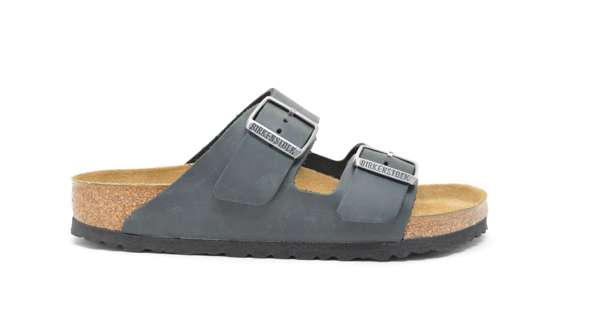 BIRKENSTOCK Midnight Slate Soft Footbed Sandals