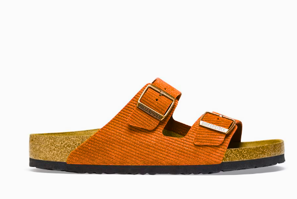 BIRKENSTOCK Saffron Ember Luxe Soft Footbed Sandals