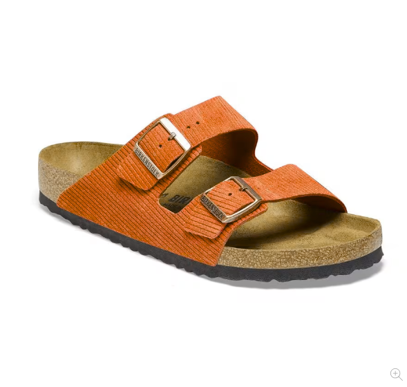 BIRKENSTOCK Saffron Ember Luxe Soft Footbed Sandals