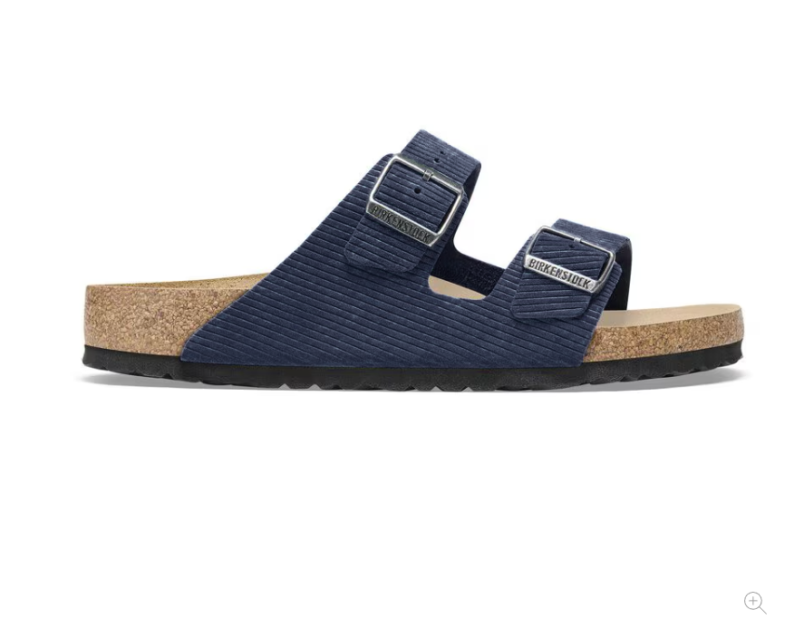 BIRKENSTOCK Oceanic Sapphire Luxe Ribbed Slide Sandals