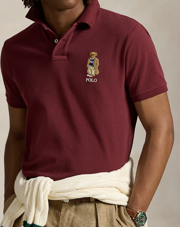 POLO RALPH LAUREN Ember Glow Tailored Fit Short Sleeve Piqué Polo Shirt