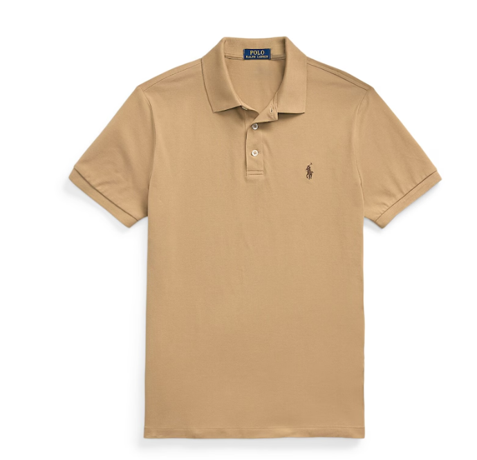 POLO RALPH LAUREN Saffron Essence Tailored Fit Short Sleeve Cotton Polo Shirt