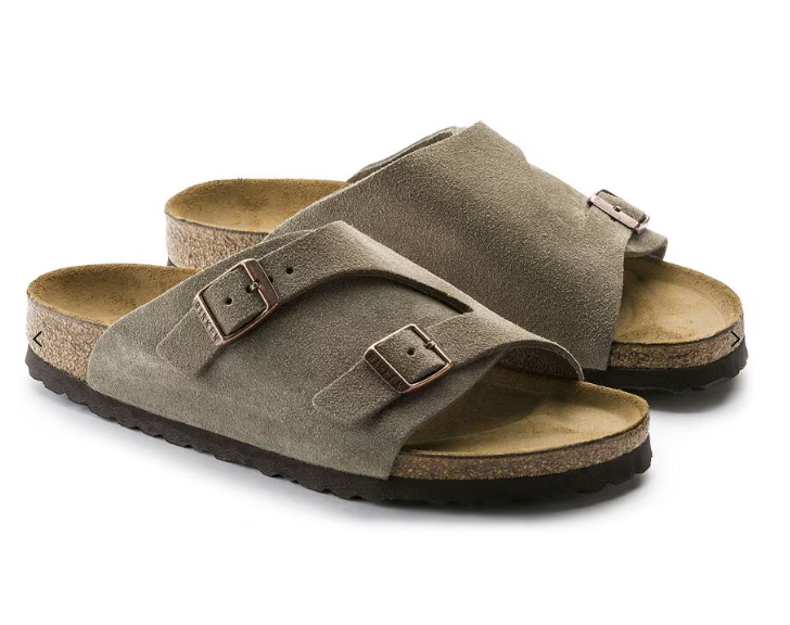 BIRKENSTOCK Enchanted Fern Classic Two-Strap Suede Sandals