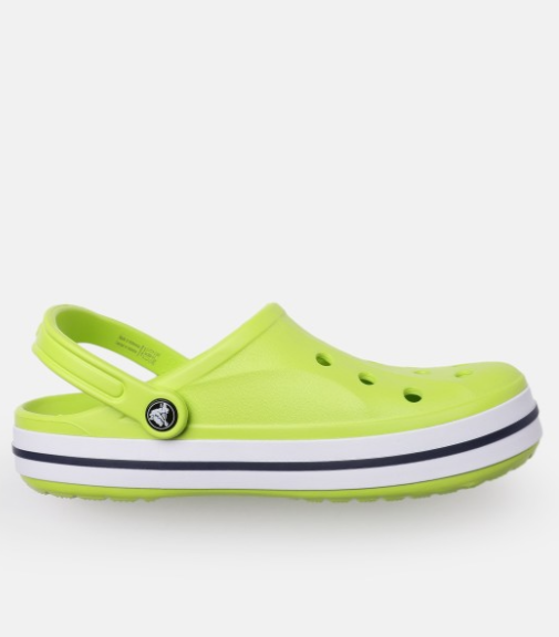 CROCS Luminous Lime Casual Fit Sporty Slide Sandals