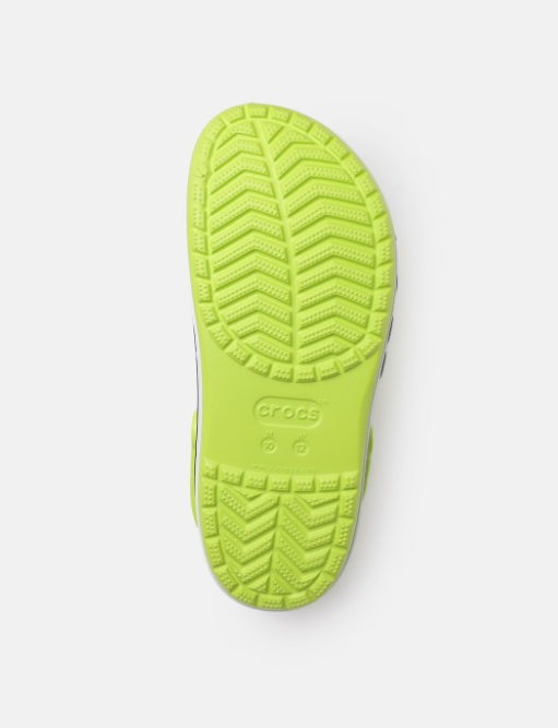 CROCS Luminous Lime Casual Fit Sporty Slide Sandals