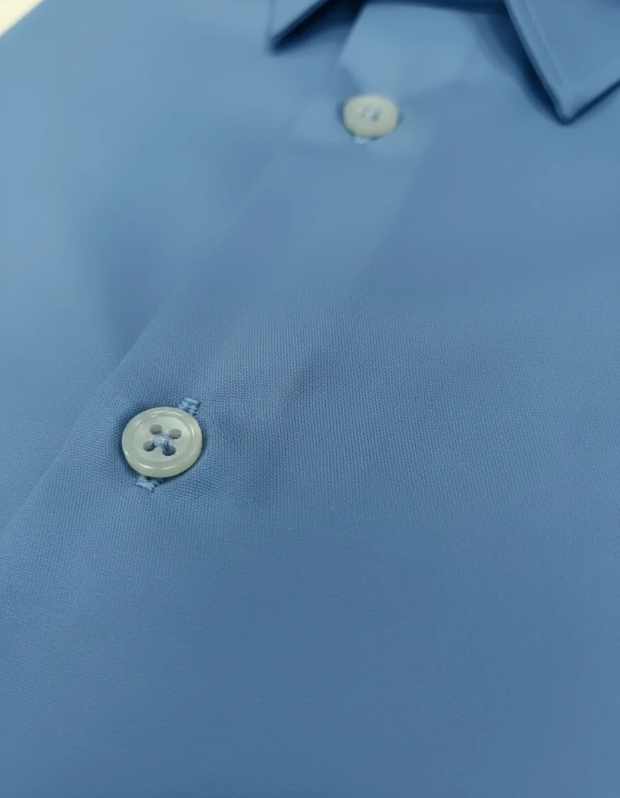 Armani Exchange Effortlessly Elegant Sky Blue Button-Up Shirt