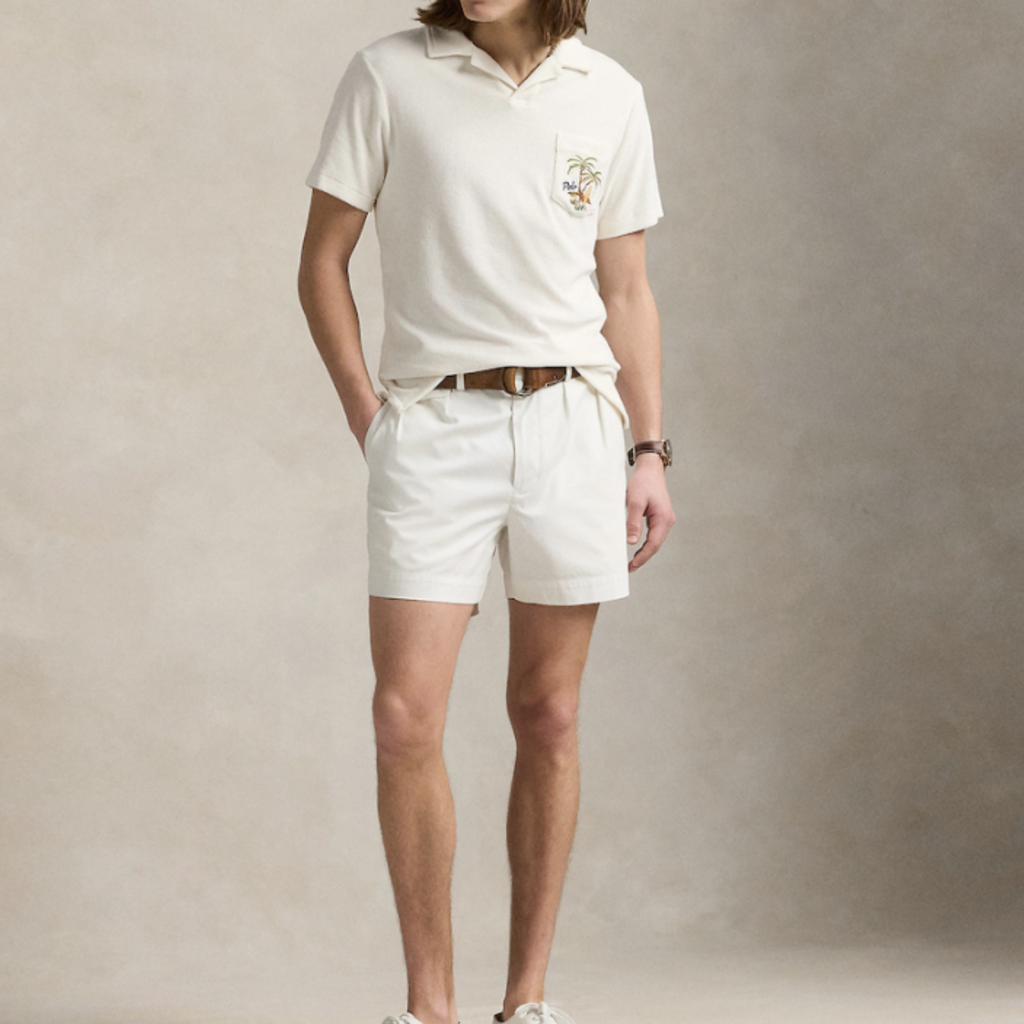 POLO CLASSIC Creamy Almond Slim Fit Short Sleeve Piqué T-Shirt