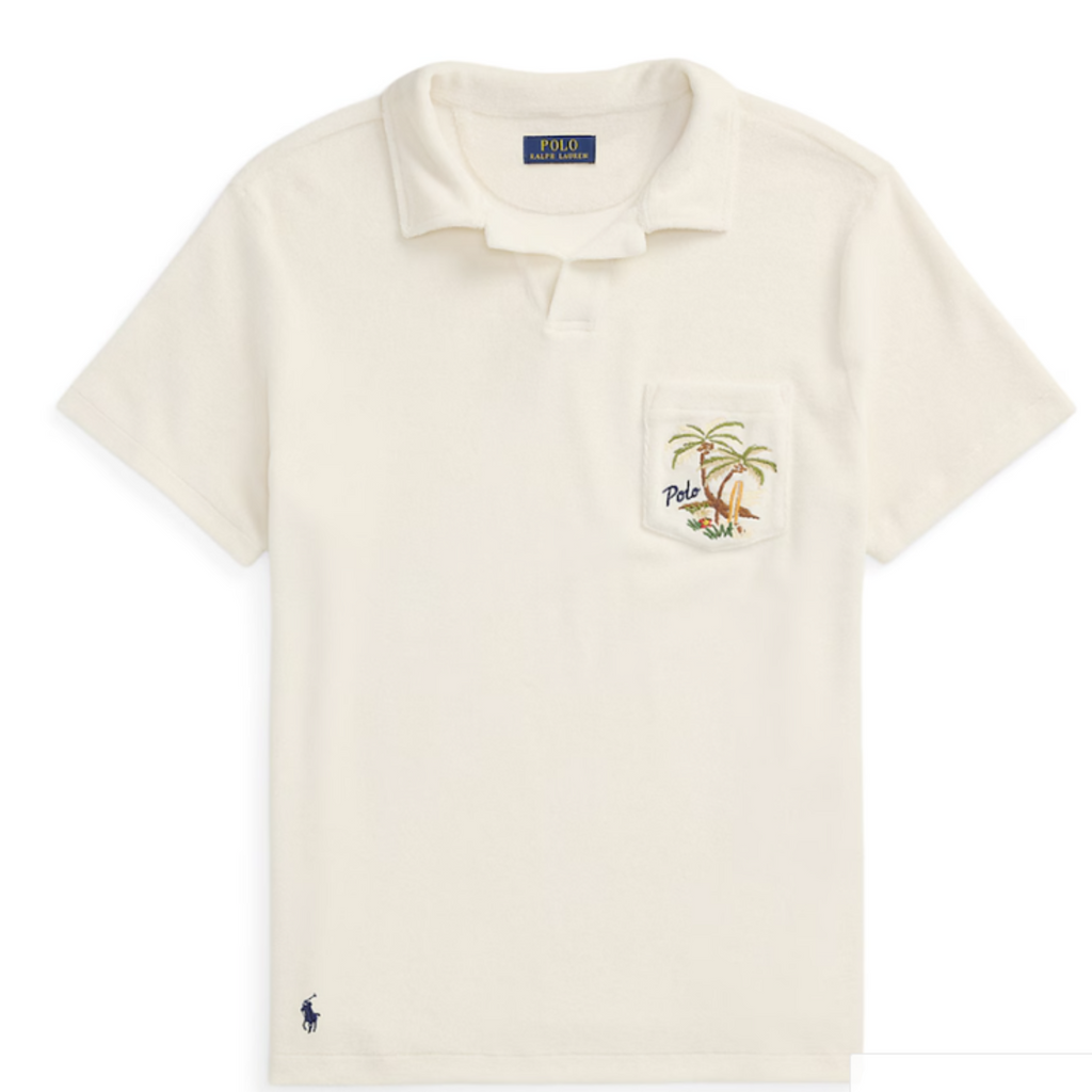 POLO CLASSIC Creamy Almond Slim Fit Short Sleeve Piqué T-Shirt