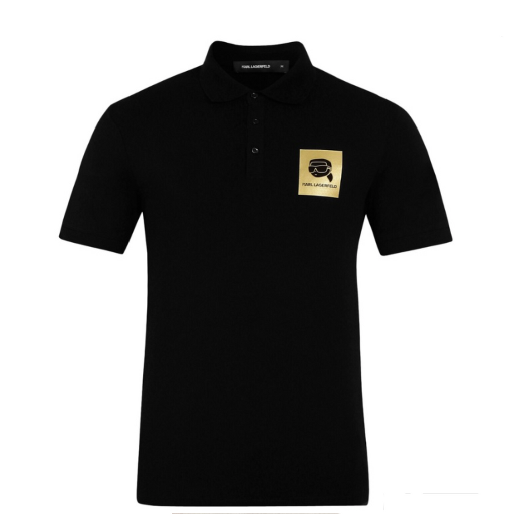 KARL LAGERFELD Ember Glow Tailored Fit Short Sleeve Piqué Polo Shirt