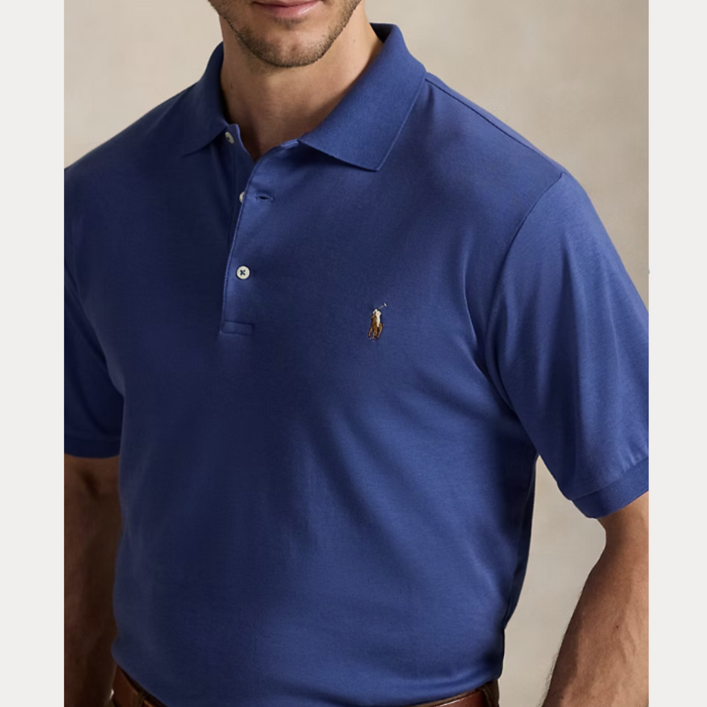 POLO RALPH LAUREN Serene Azure Classic Fit Short Sleeve Cotton Polo Shirt
