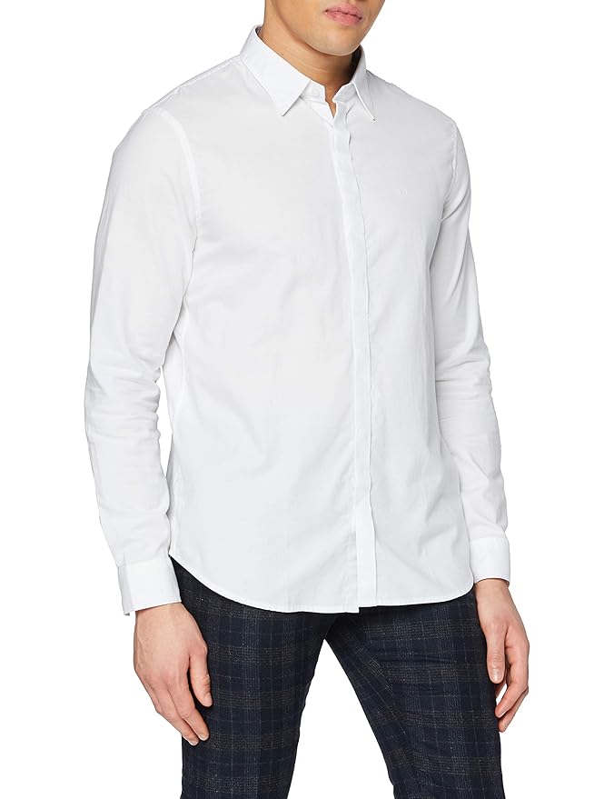 Armani Exchange Crisp Cotton Classic White Shirt