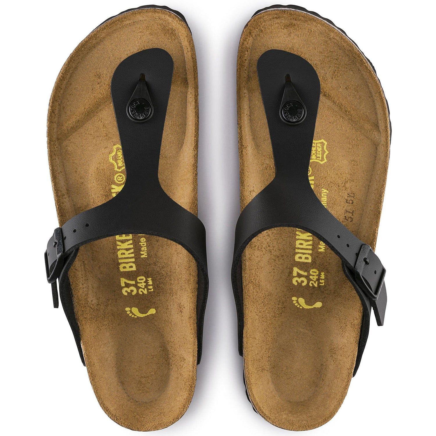 Birkenstock Elegant Ebony Thong Sandals - Luxurious Comfort