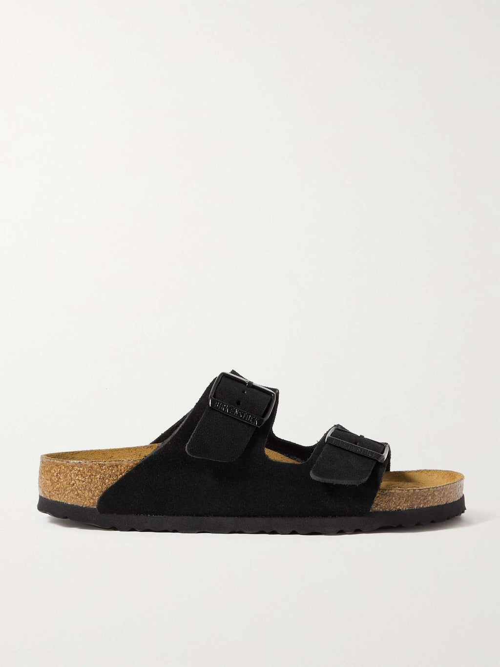 Birkenstock Suede Comfort Sandals in Midnight Black