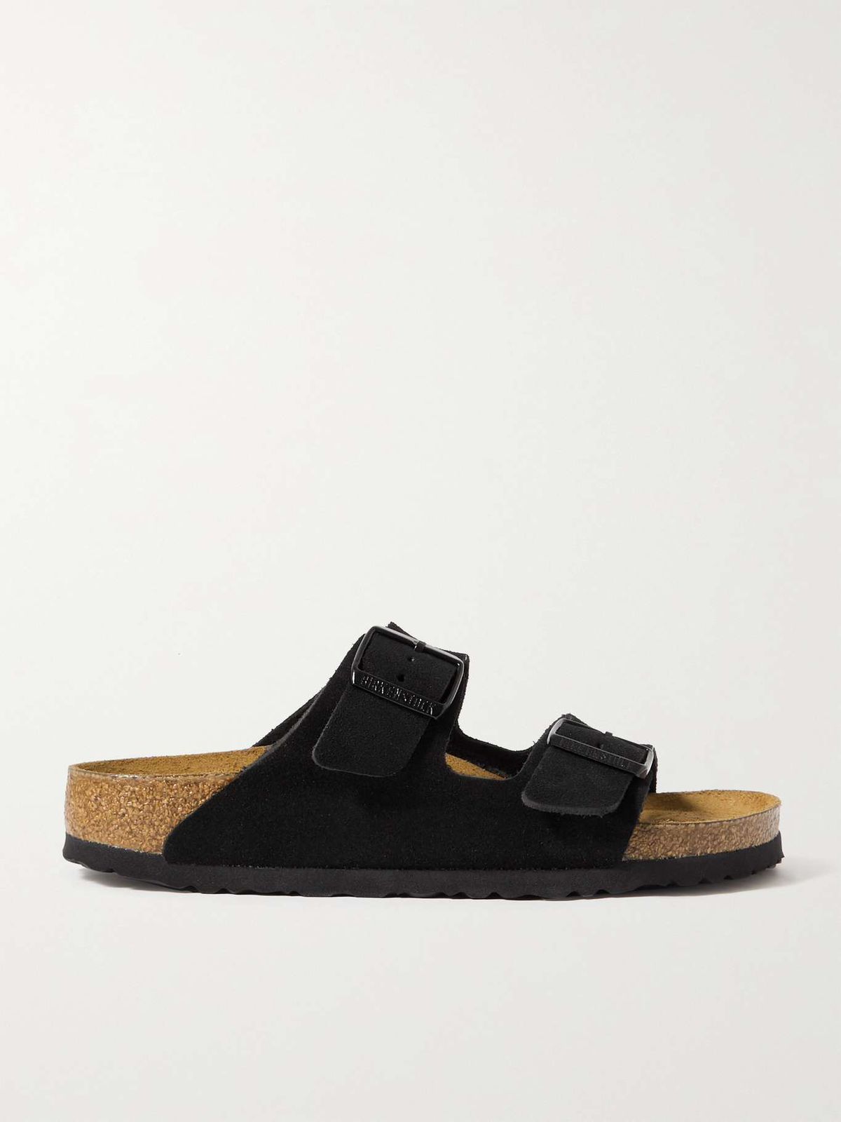 Birkenstock Suede Comfort Sandals in Midnight Black