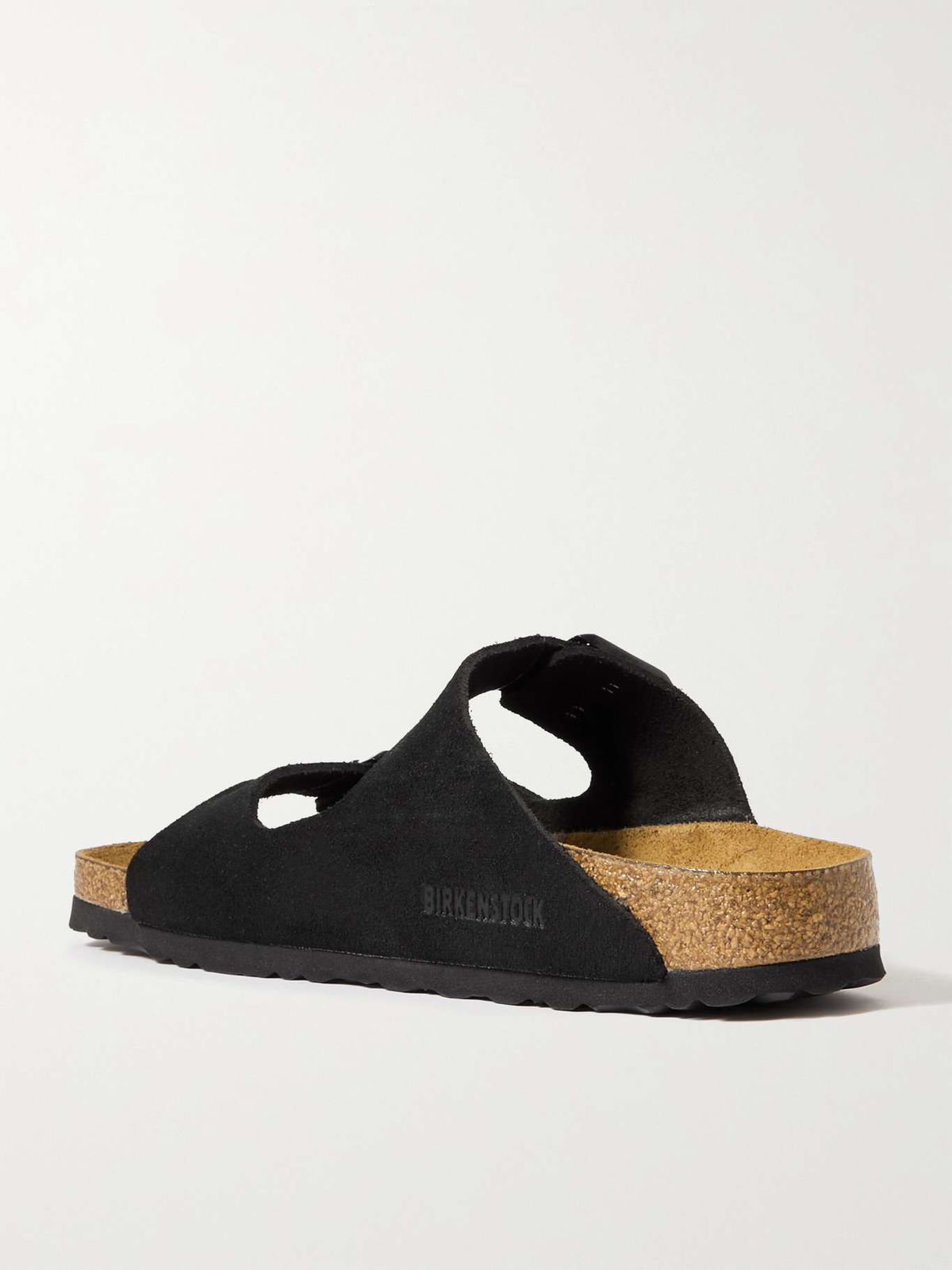 Birkenstock Suede Comfort Sandals in Midnight Black