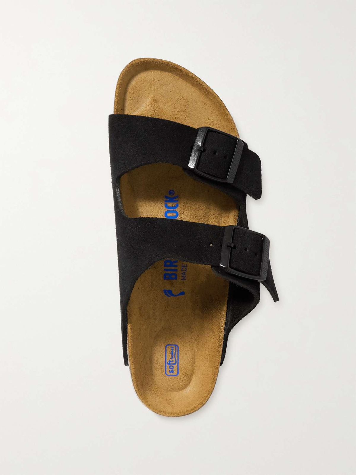 Birkenstock Suede Comfort Sandals in Midnight Black