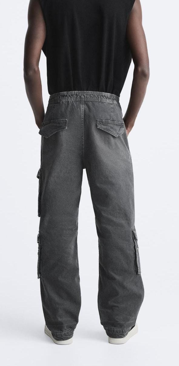 ZARA Urban Explorer Cargo Pants in Charcoal Haze
