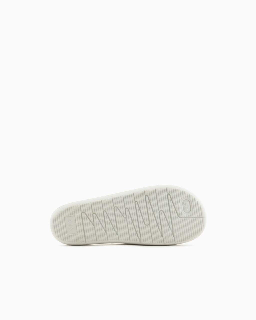 Armani Exchange Effortlessly Chic White Slide Sandals