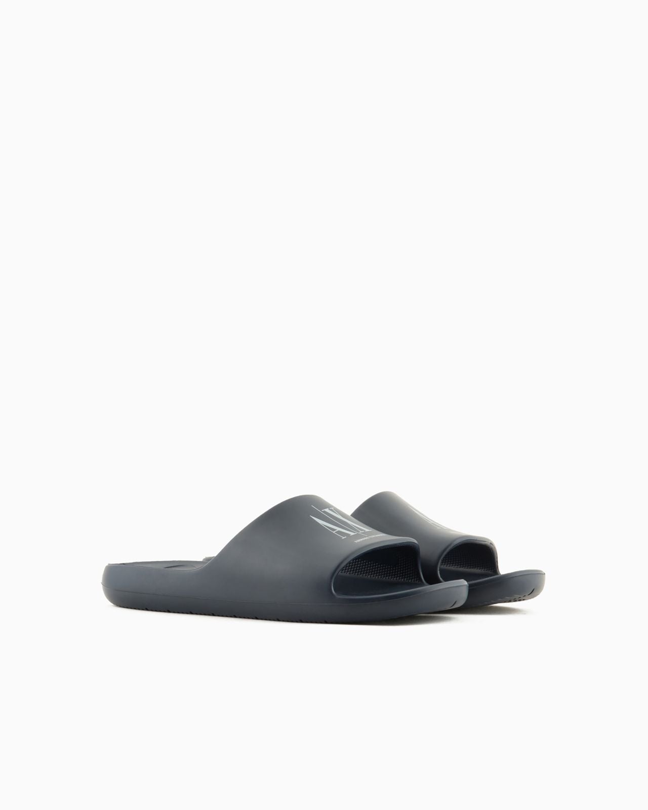 Armani Exchange Sleek Midnight Navy Slide Sandals