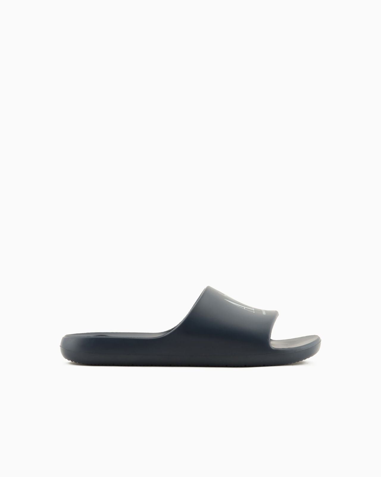 Armani Exchange Sleek Midnight Navy Slide Sandals