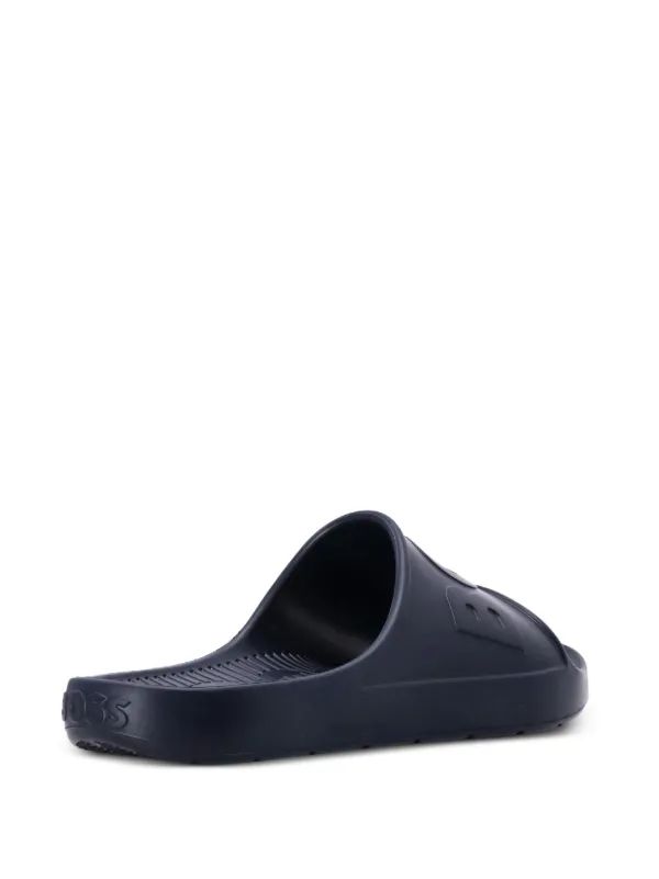 BOSS Effortlessly Chic Navy Slide Sandals
