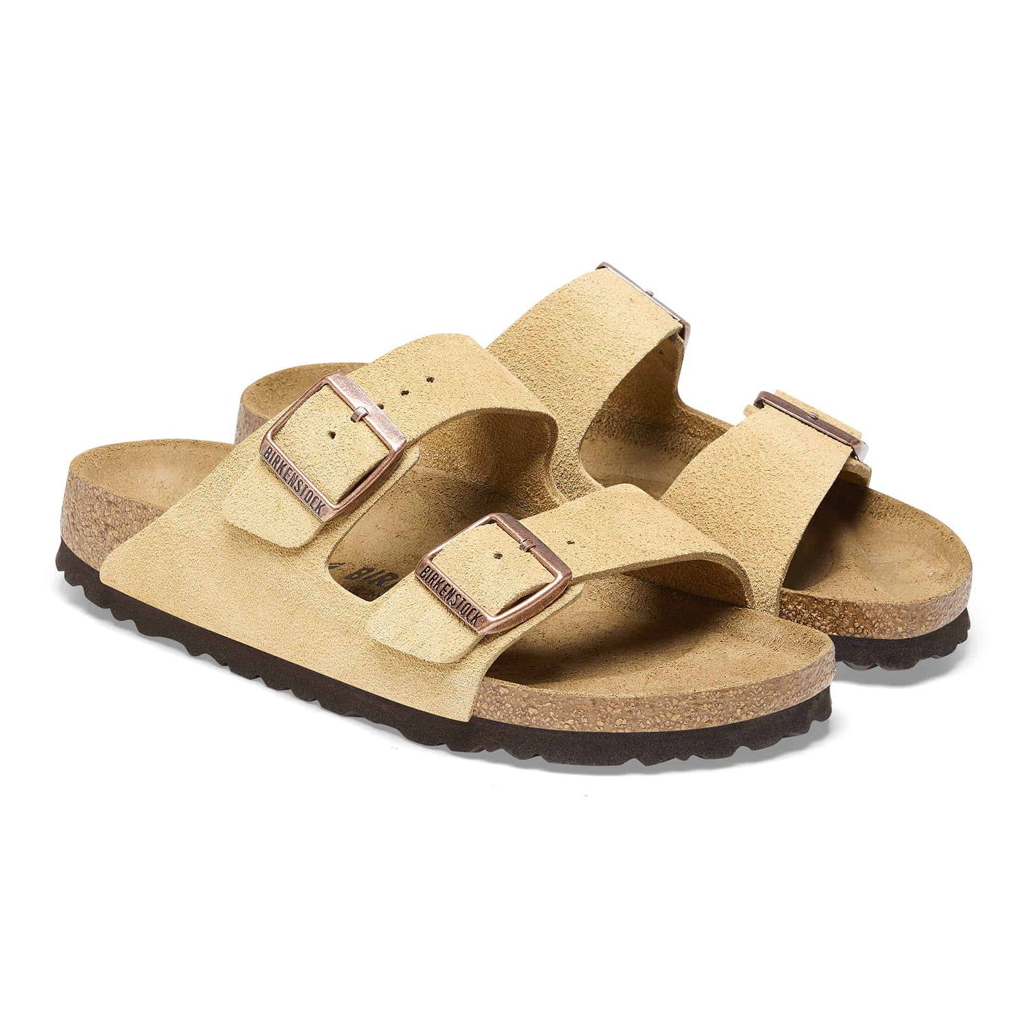 Birkenstock Cozy Sand Suede Double-Buckle Sandals