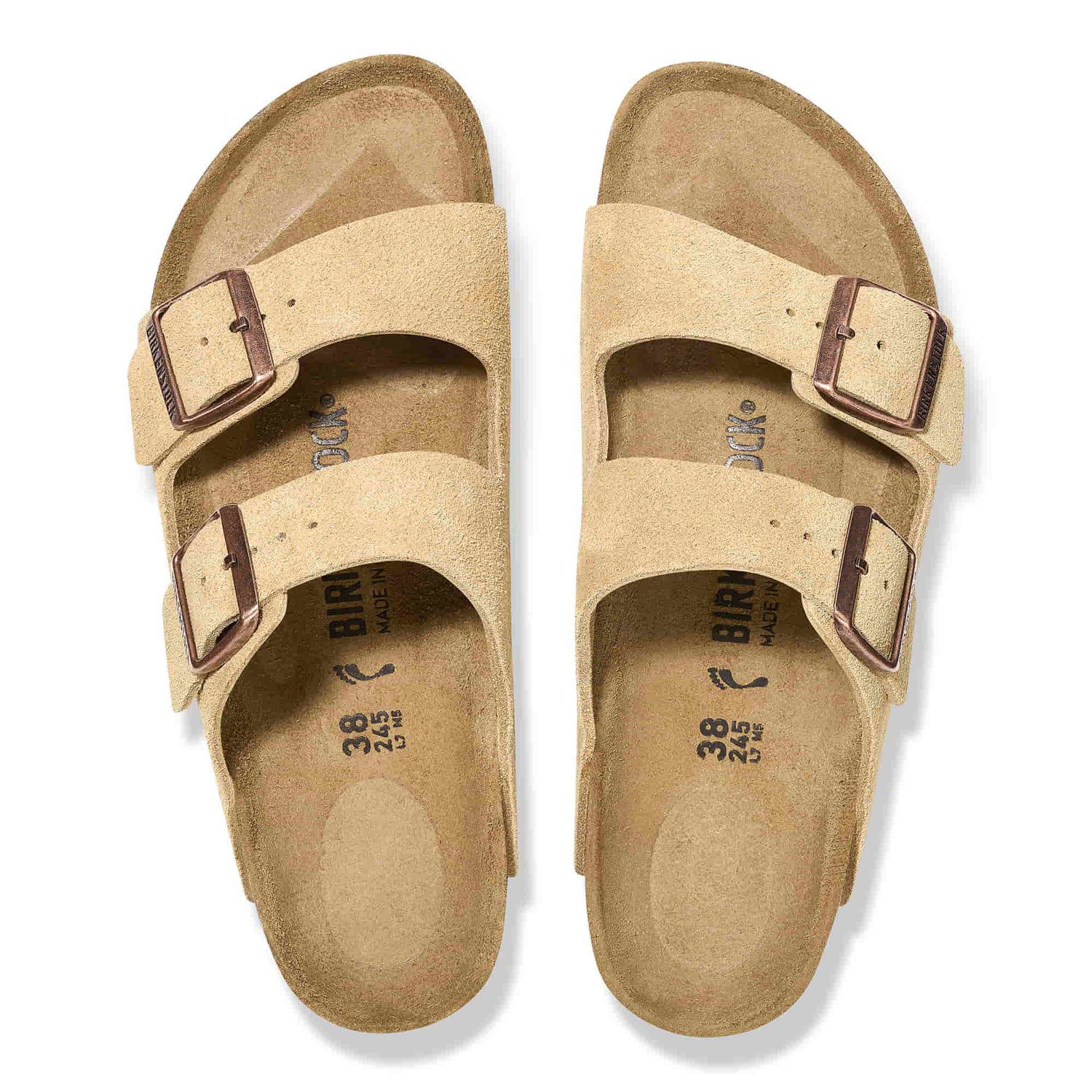 Birkenstock Cozy Sand Suede Double-Buckle Sandals