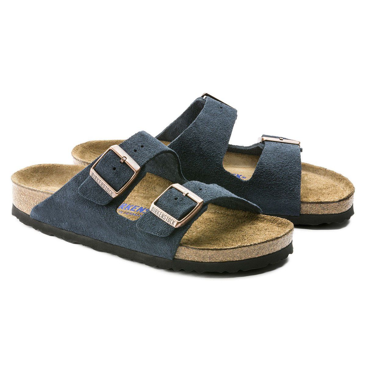 Birkenstock Suede Serenity Sandals in Midnight Blue