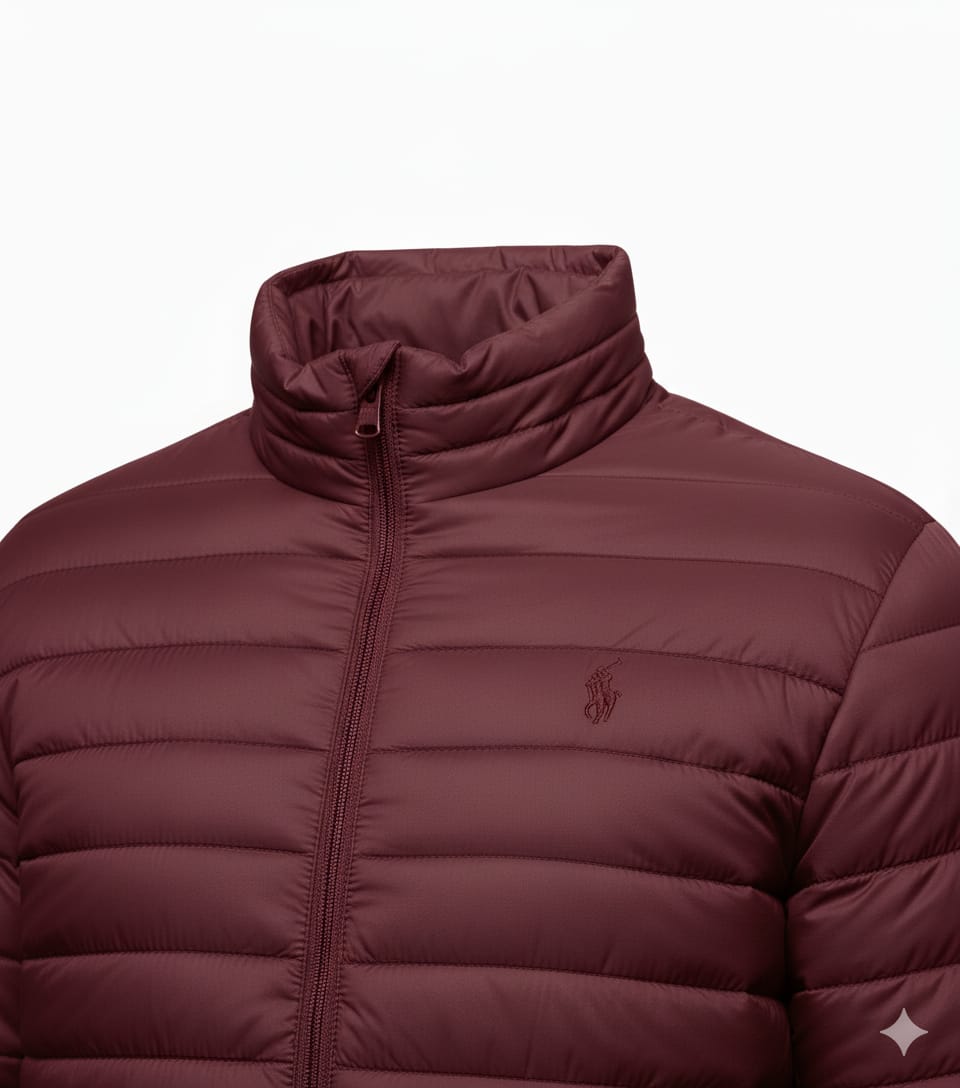 POLO RALPH LAUREN Ember Crimson Tailored Fit Quilted Puffer Jacket