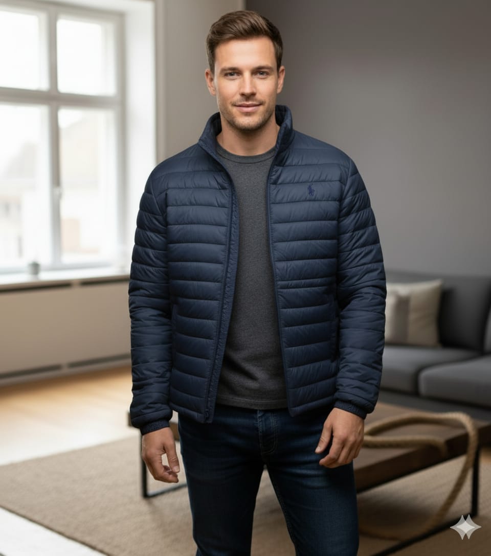 POLO RALPH LAUREN Celestial Teal Tailored Fit Lightweight Puffer Jacket