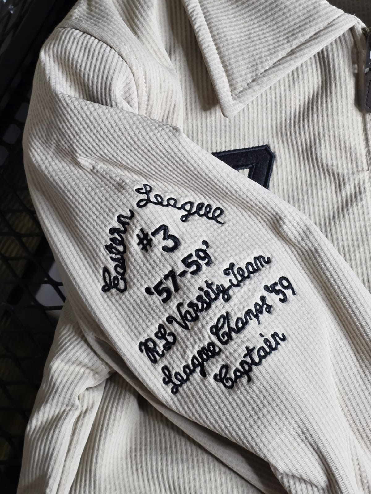 POLO RALPH LAUREN Dune Tan Tailored Fit Cord Jacket with Embroidered Accents